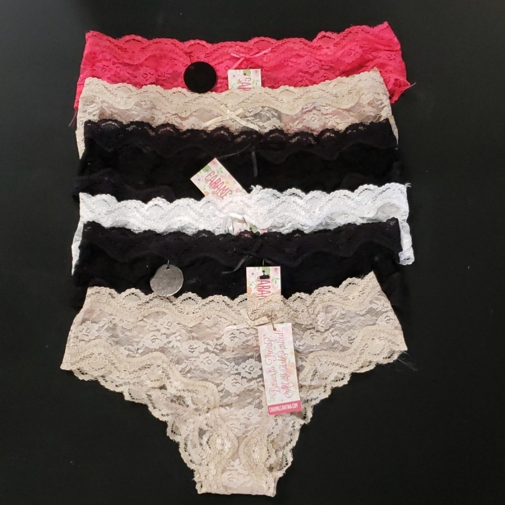 *Sale* 6-Pack Women's Lace Tangas  NWT EBL7004